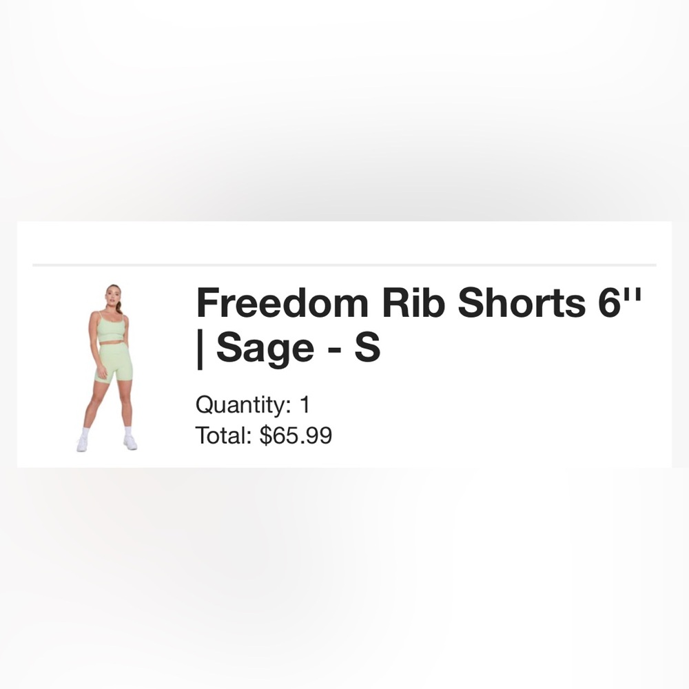 Crop Shop Boutique Sage Freedom Rib Bike Shorts